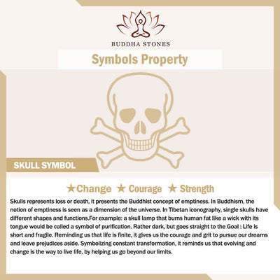 Buddha Stones Cat Skull Bone Design Courage Bracelet - image 6
