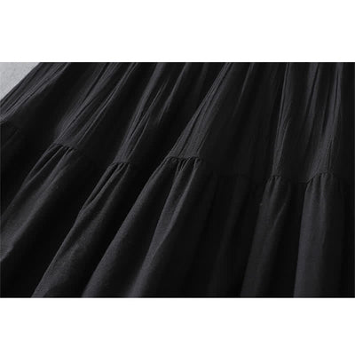 Buddha Stones Summer Boho Hollow Hem Design Solid Women's Skirts - image 18
