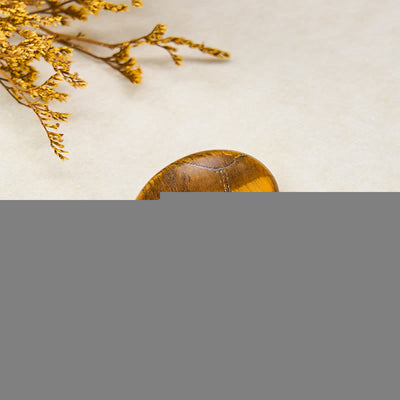Buddha Stones Confidence & Focus Natural Small Tiger's Eye Worry Stone Crystal Decor 3.5*4.5cm - image 3