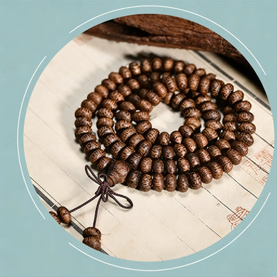 FREE Today: Calm Energy 108 Textured Wood Beads Mala - image 8