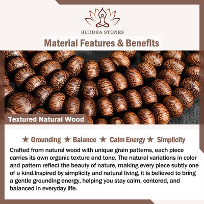 FREE Today: Calm Energy 108 Textured Wood Beads Mala - image 5