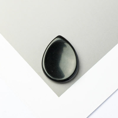 Buddha Stones Teardrop Shape Worry Stone Protection Crystal Decor 45*35*8mm - Black Obsidian - 45*35*8mm - image 22