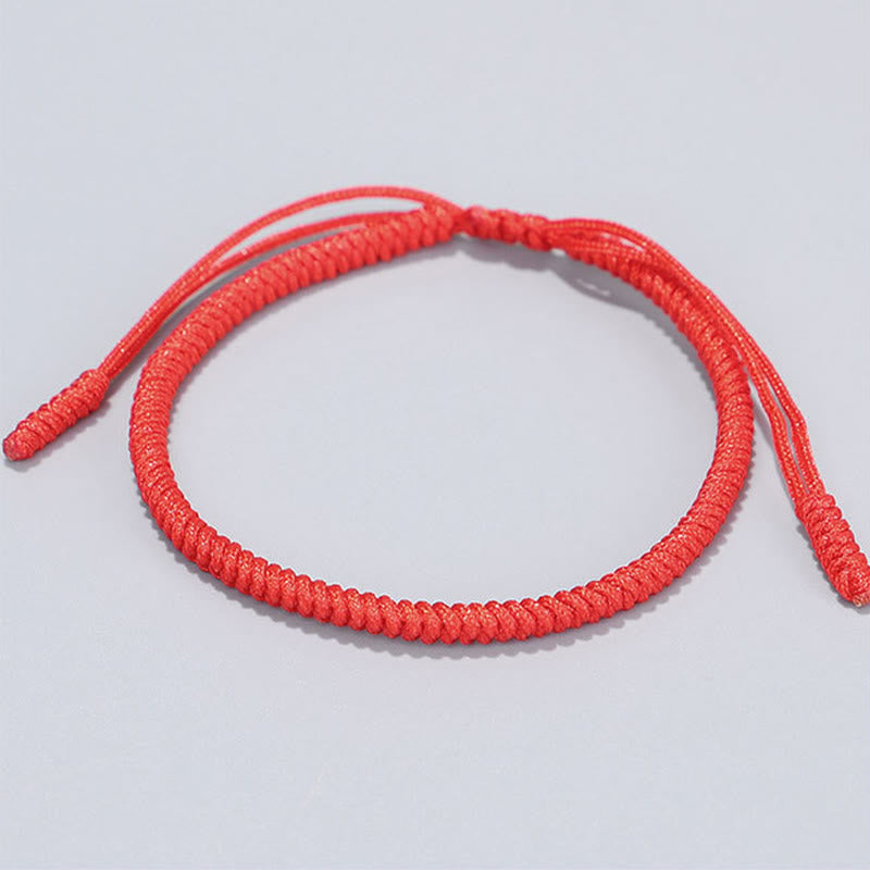 FREE Today: Luck and Strength 3Pcs Golden Copper Beads Red String Bracelet - image 3