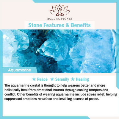 Buddha Stones Lapis Lazuli Aquamarine Red Agate Double Wrap Design Balance Bracelet - image 6