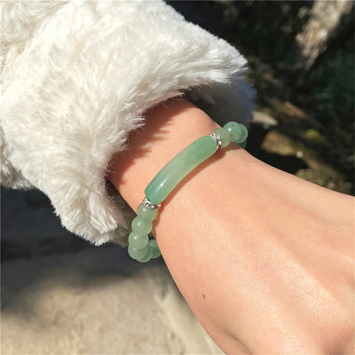 Buddha Stones Amethyst Tiger Eye Lapis Lazuli Green Aventurine Rhodonite Dalmatian Jasper Healing Bracelet - image 12
