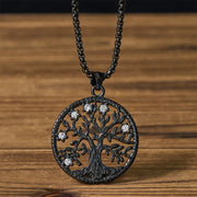 Foviel The Tree Of Life Titanium Steel Creation Necklace Pendant