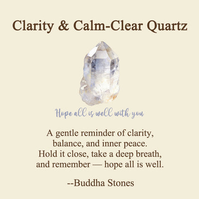 Buddha Stones Hope All Is Well With You Natural Clear Quartz White Crystal Palm Stone Energy Crystal Decor - image 6