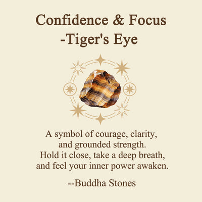Buddha Stones Confidence & Focus Natural Small Tiger's Eye Worry Stone Crystal Decor 3.5*4.5cm - image 6