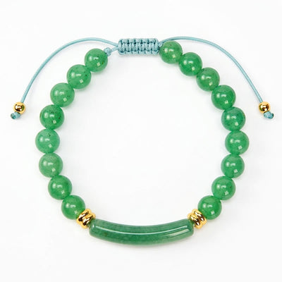 Buddha Stones Amethyst Green Aventurine Tiger Eye Strawberry Quartz Positive Transformation Bracelet - image 3
