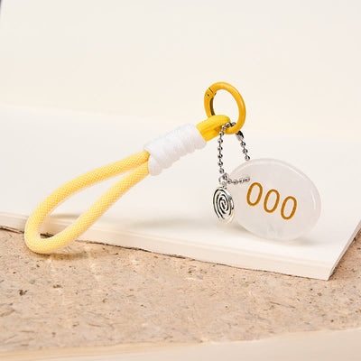 Buddha Stones "Infinite Possibilities Begin" 000 Angel Number Natural Clear Quartz Key Chain Hanging Decoration Includes Gift Message Card - image 4