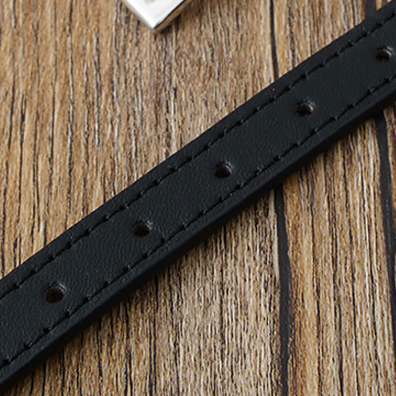 Buddha Stones Tiger Eye Leather Courage Adjustable Cats Dogs Pet Collar - image 15