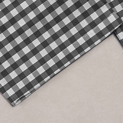 Buddha Stones Cotton Classic Gingham Pattern Women's Elastic Waist Pants With Pockets - image 1