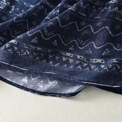 Buddha Stones Summer Boho Drawstring Ethnic Print Women's Summer Sleeveless Dress With Pockets - image 7