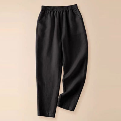 Buddha Stones Summer Casual Solid Women's Tapered Pants With Pockets - Black - US8-10，UK/AU12-14，EU40-42 (2XL) - image 27