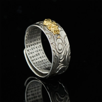 FREE Today: Luck and Wealth Pixiu Heart Sutra Copper Adjustable Ring - image 1