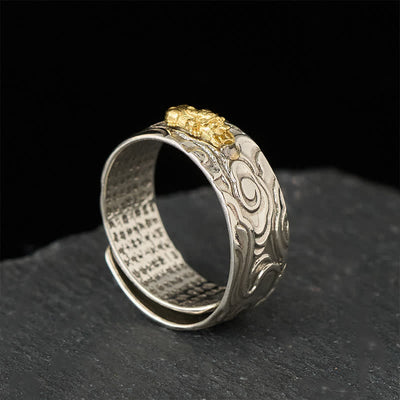FREE Today: Luck and Wealth Pixiu Heart Sutra Copper Adjustable Ring - image 2