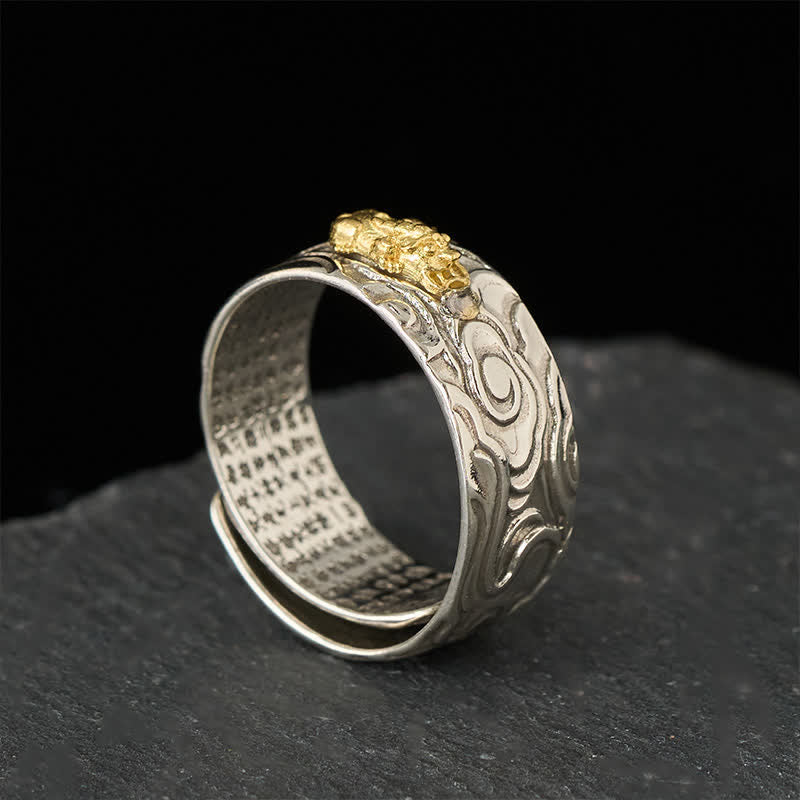 FREE Today: Luck and Wealth Pixiu Heart Sutra Copper Adjustable Ring - image 2