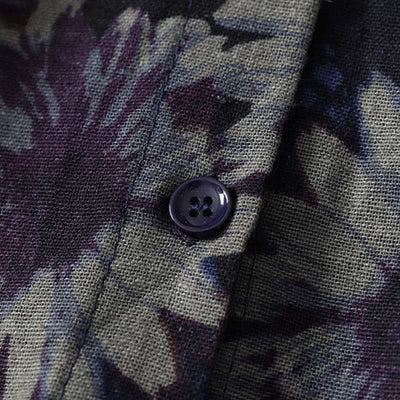 Buddha Stones Spring Vintage Mandarin Collar Button-Up Floral Print Women's Elbow-Length Sleeve Dress With Pockets - image 8