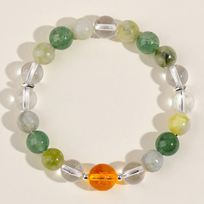 Buddha Stones Natural Crystals Silver Sheen Obsidian Chinese Zodiac Protection Bracelet - image 32