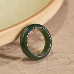 FREE Today: Healing and Luck Natural Cyan Jade Ring - Natural Cyan Jade(Color May Vary) - Approx. 22mm - image 0