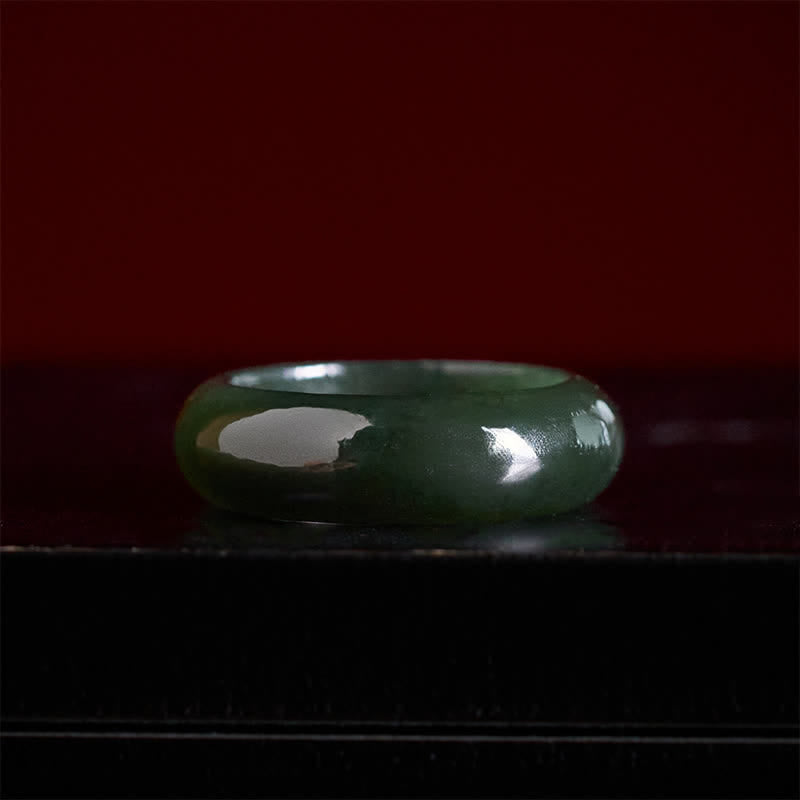 FREE Today: Healing and Luck Natural Cyan Jade Ring - image 3
