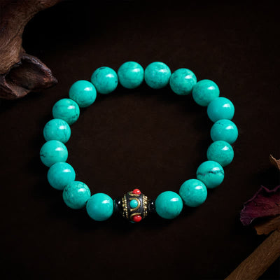 Buddha Stones Tibetan Turquoise Protection Bracelet - image 2