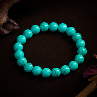 Buddha Stones Tibetan Turquoise Protection Bracelet - Turquoise(Wrist Circumference:16-17cm) - image 8