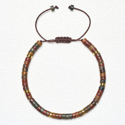 Buddha Stones Small Picasso Jasper Beads Energy String Bracelet - image 12