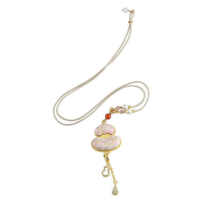Buddha Stones Song Brocade Gourd Elegant Necklace - image 3