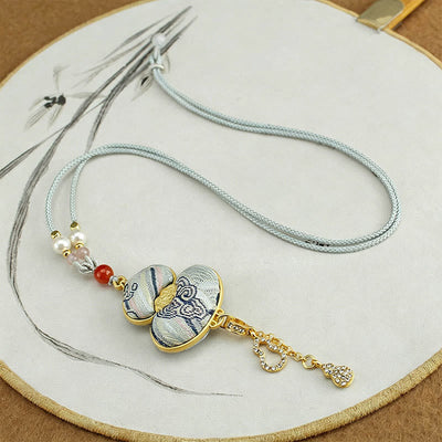 Buddha Stones Song Brocade Gourd Elegant Necklace - image 6