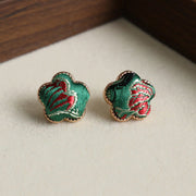 Foviel Song Brocade Flower Balance Earrings