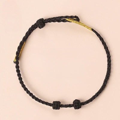 Buddha Stones Hand-Woven Red String Strength Om Mani Padme Hum Adjustable DIY Bracelet - image 21
