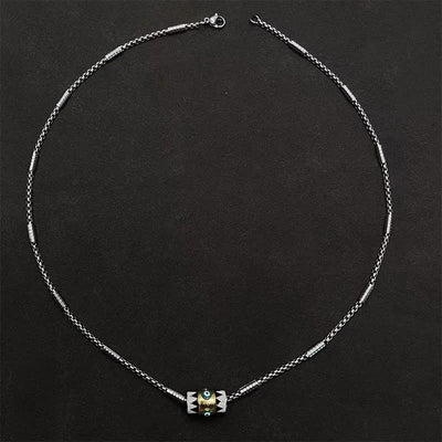 Buddha Stones Copper Enamel Evil Eye Protection Pendant Necklace - image 8
