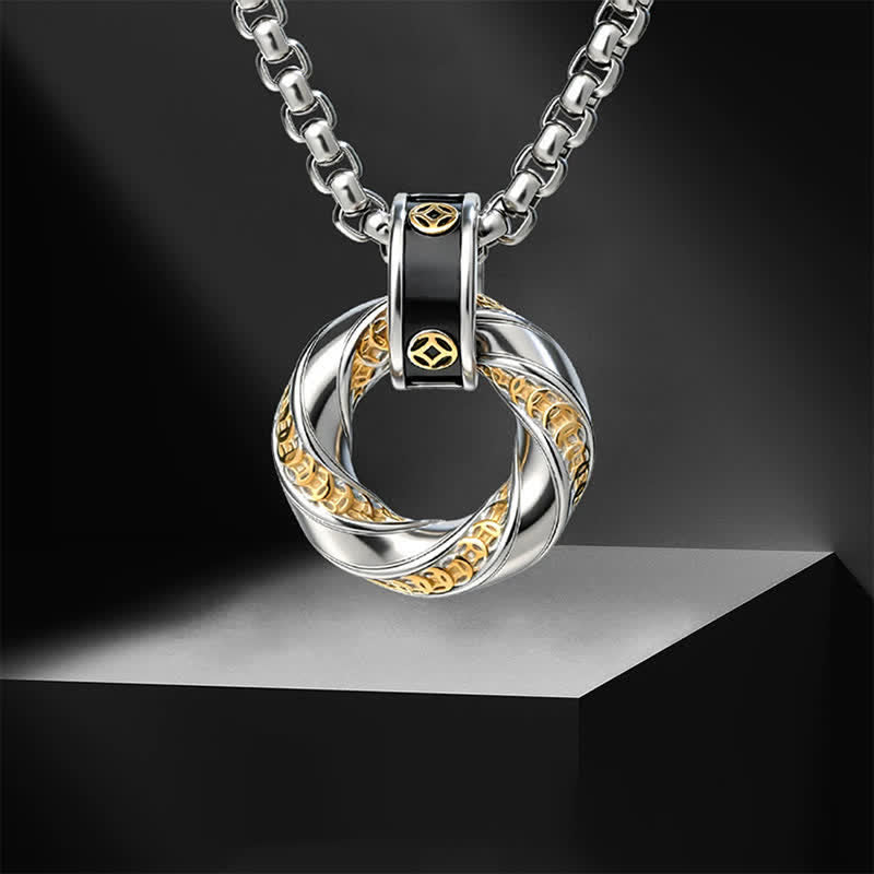 FREE Today: Protection and Wealth Copper Chinese Coin Electroplated Necklace - image 3