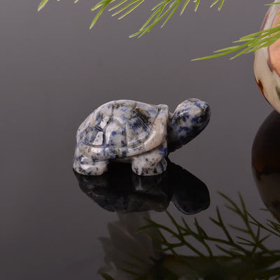 Buddha Stones Natural Green Aventurine Turtle Wisdom Crystal & Stone Decor - Sodalite(Calm ♥ Harmony) - image 29