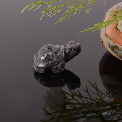 Buddha Stones Natural Green Aventurine Turtle Wisdom Crystal & Stone Decor - Black Glitter Stone(Power ♥ Positivity) - image 37