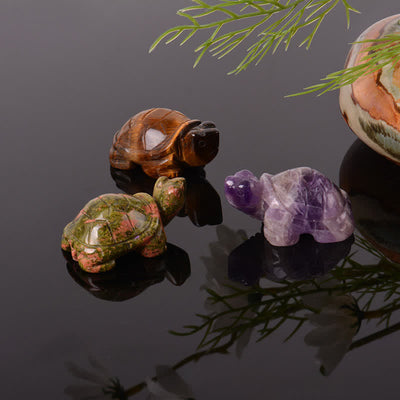 Buddha Stones Natural Green Aventurine Turtle Wisdom Crystal & Stone Decor - image 49