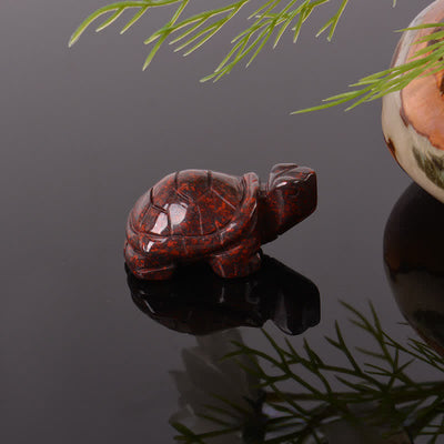 Buddha Stones Natural Green Aventurine Turtle Wisdom Crystal & Stone Decor - Dark Redstone(Vitality ♥ Resilience) - image 26