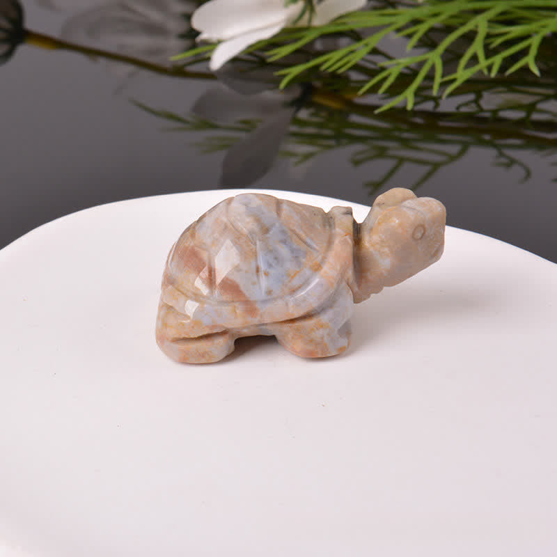 Buddha Stones Natural Green Aventurine Turtle Wisdom Crystal & Stone Decor - image 20