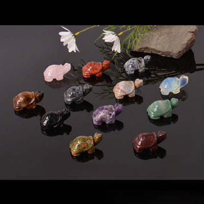 Buddha Stones Natural Green Aventurine Turtle Wisdom Crystal & Stone Decor - image 52