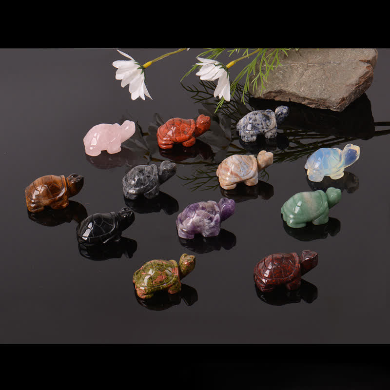 Buddha Stones Natural Green Aventurine Turtle Wisdom Crystal & Stone Decor - image 52