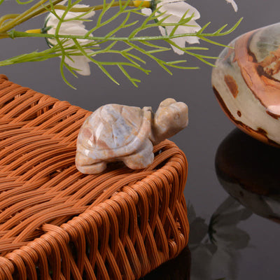 Buddha Stones Natural Green Aventurine Turtle Wisdom Crystal & Stone Decor - image 19