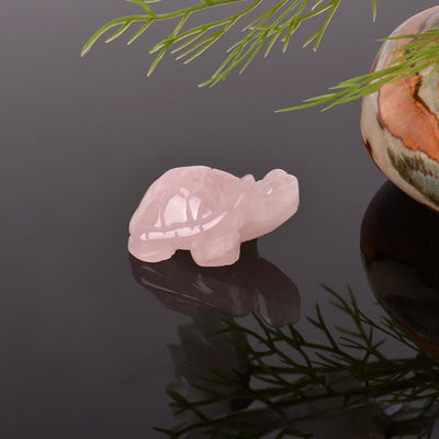 Buddha Stones Natural Green Aventurine Turtle Wisdom Crystal & Stone Decor - Rose Quartz(Healing ♥ Passionate) - image 45