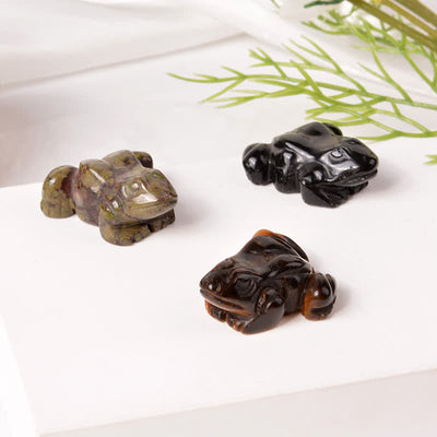 Buddha Stones Natural Green Aventurine Clear Quartz Frog Wealth Crystal & Stone Decor - image 31