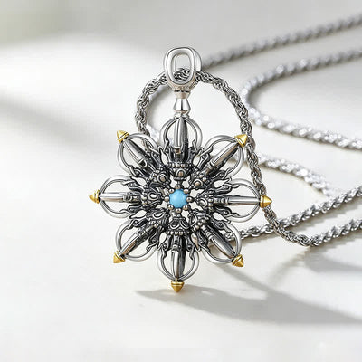 Buddha Stones Copper Lotus New Beginning Pendant Necklace - image 3
