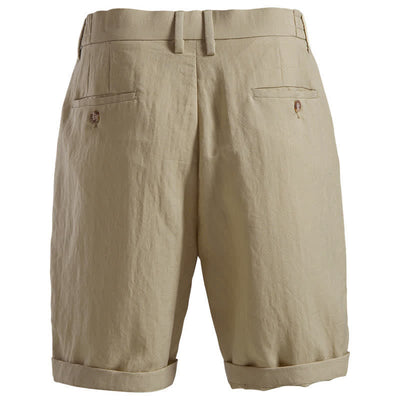 Buddha Stones Summer Casual Classic Zipper Button Solid Bermuda Shorts Men's With Pockets - image 1