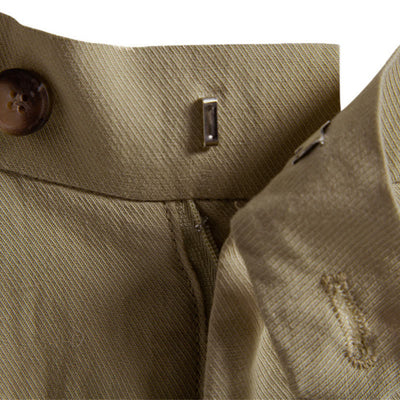 Buddha Stones Summer Casual Classic Zipper Button Solid Bermuda Shorts Men's With Pockets - image 3