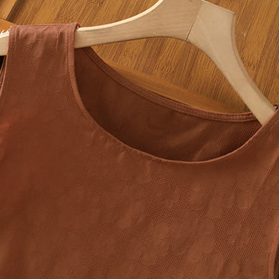 Buddha Stones Summer Casual Side Slit Flower Women's Sleeveless T-Shirts Tank Top - image 3