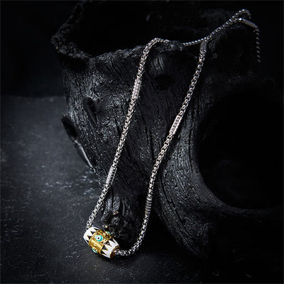 Buddha Stones Copper Enamel Evil Eye Protection Pendant Necklace - image 2