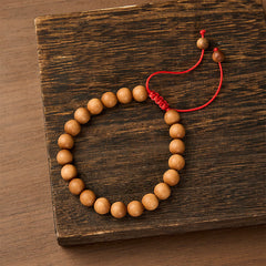 Buddha Stones Sandalwood grounding Tibetan Sandalwood Beads Wrist Mala - Sandalwood( Grounding♥Meditation) - image 0